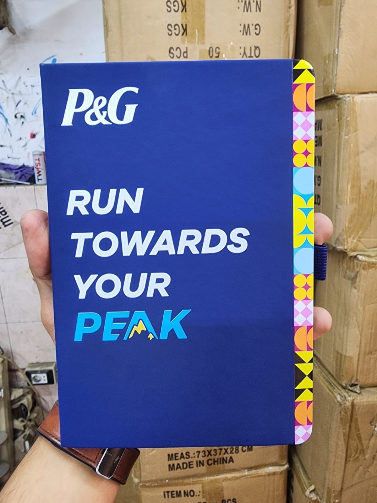 P&G branded notebook